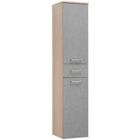 HOCHSCHRANK 32,7/159,1/35,3 cm  - Eichefarben/Grau, Basics, Holzwerkstoff/Metall (32,7/159,1/35,3cm) - Stylife