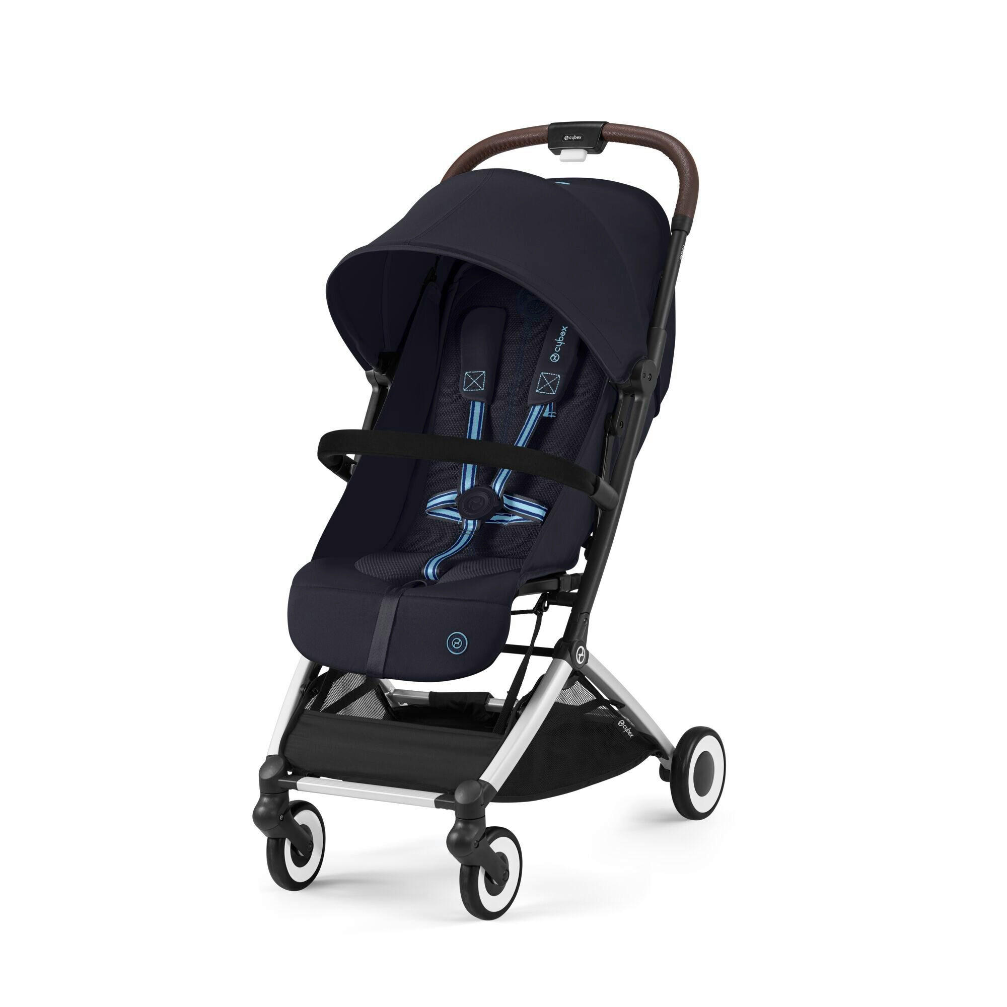 KIŠOBRAN KOLICA  Orfeo  - tamno plava/srebrne boje, Basics, tekstil/plastika (77/52/102cm) - Cybex