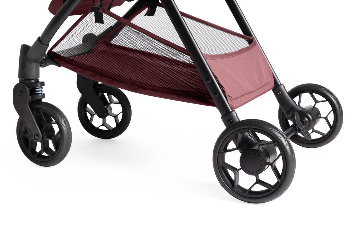 BUGGY Urbino  - Bordeaux/Dunkelrot, Basics, Textil/Metall (53/103/80cm) - Chicco
