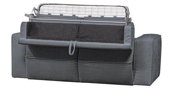 SCHLAFSOFA  in Chenille Blau, Dunkelgrau  - Blau/Dunkelgrau, Design, Kunststoff/Textil (227/74/105cm) - Novel