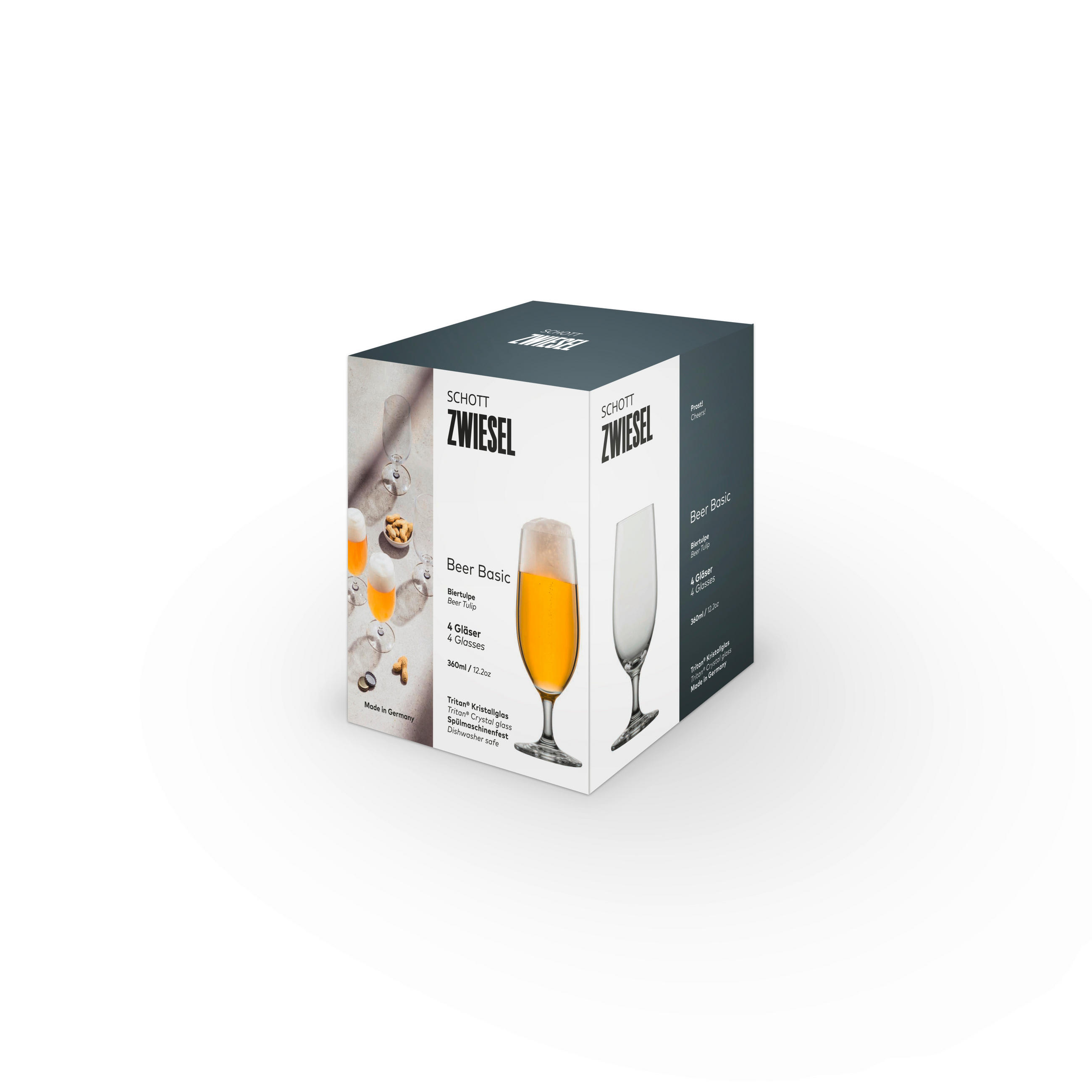 POHÁRKÉSZLET Beer Basic 4 részes  - áttetsző, Basics, Üveg (380ml) - Schott Zwiesel