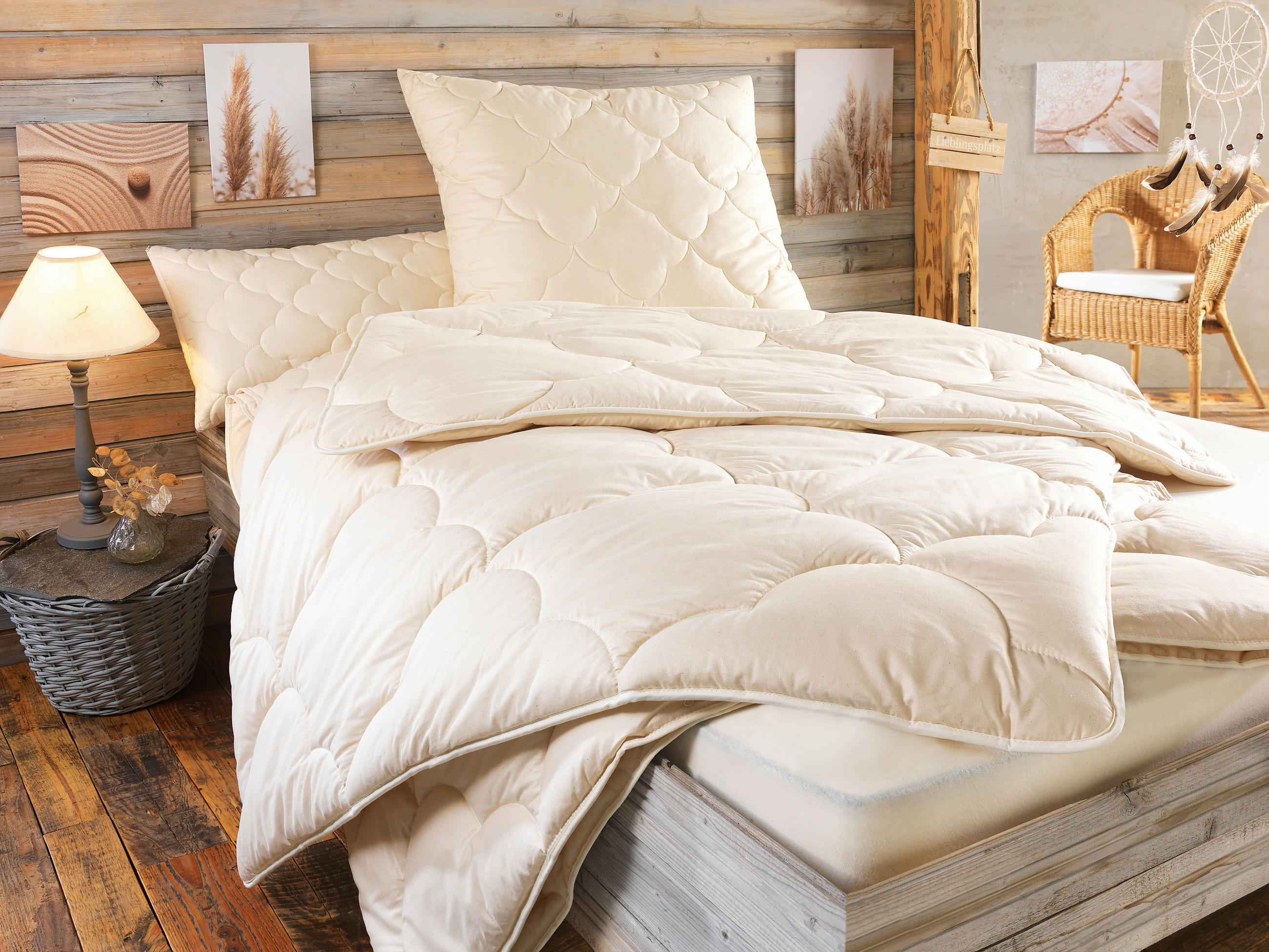 POLŠTÁŘ POD HLAVU, 80/80 cm - béžová, Basics, textil (80/80cm) - Valnatura