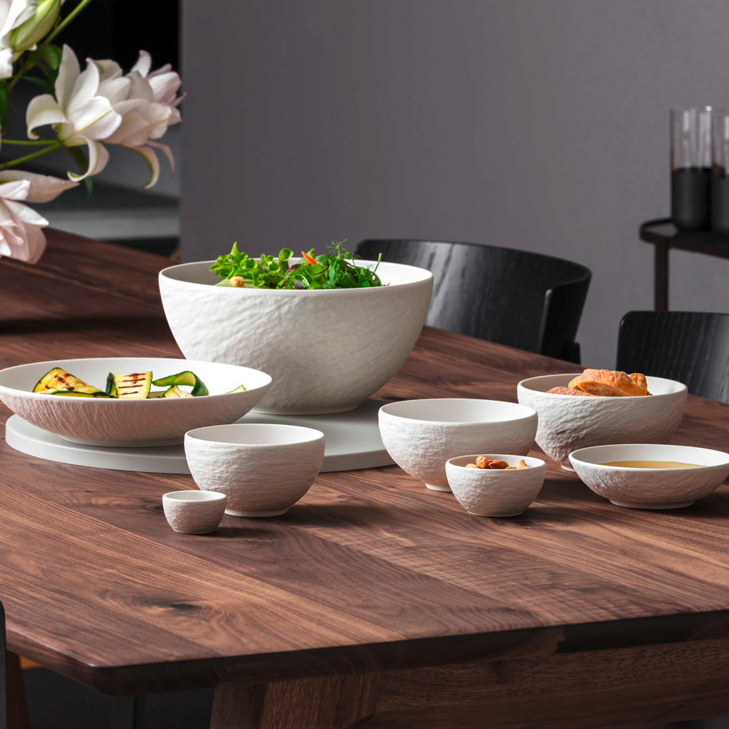 SALATSCHÜSSEL  Manufacture Rock blanc  - Weiß, MODERN, Keramik (27/15cm) - Villeroy & Boch