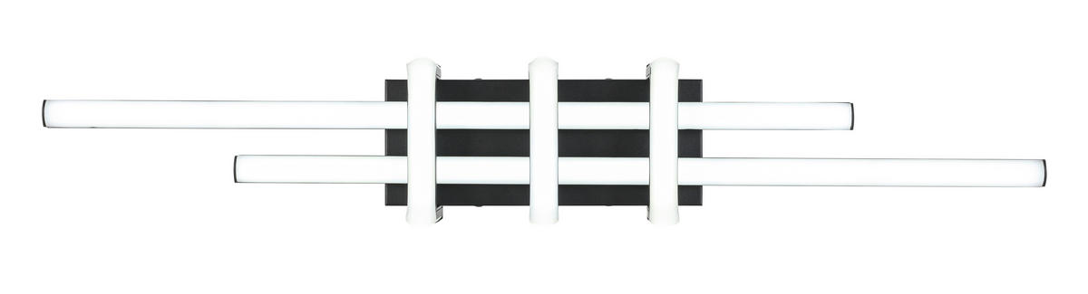 DECKENLEUCHTE    62/10,5/8 cm  - Schwarz, Trend, Kunststoff/Metall (62/10,5/8cm) - Collett's Monde