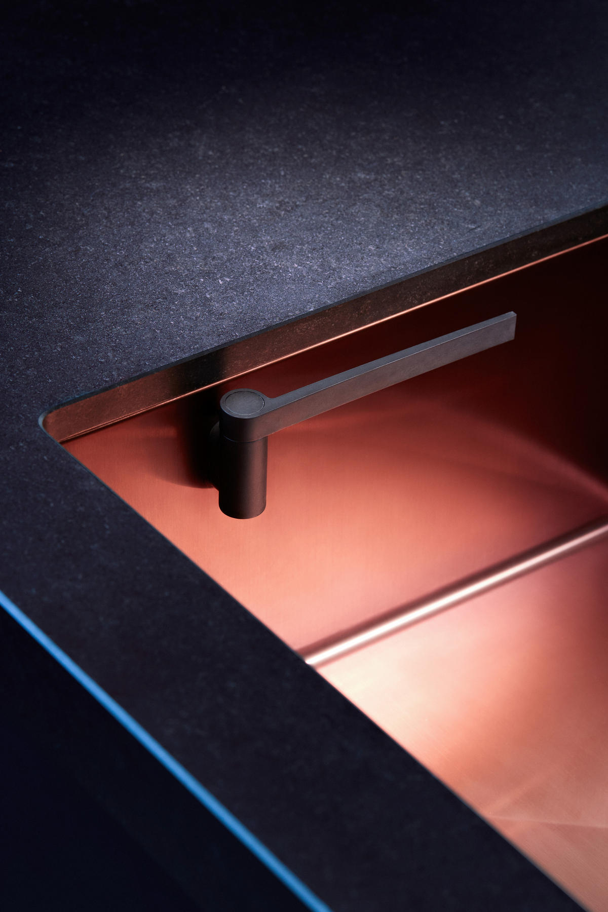 SPÜLTUCHHALTER - Anthrazit, Basics, Holzwerkstoff/Kunststoff - HAPPY SINKS