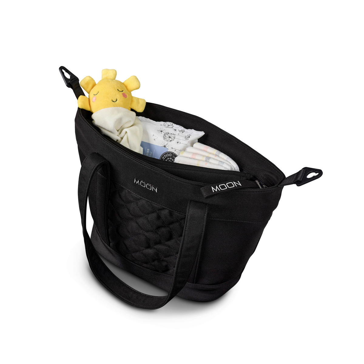TORBA ZA PREVIJANJE  V-Shape Bag   - crna, Basics, tekstil (41/16/28cm) - Moon