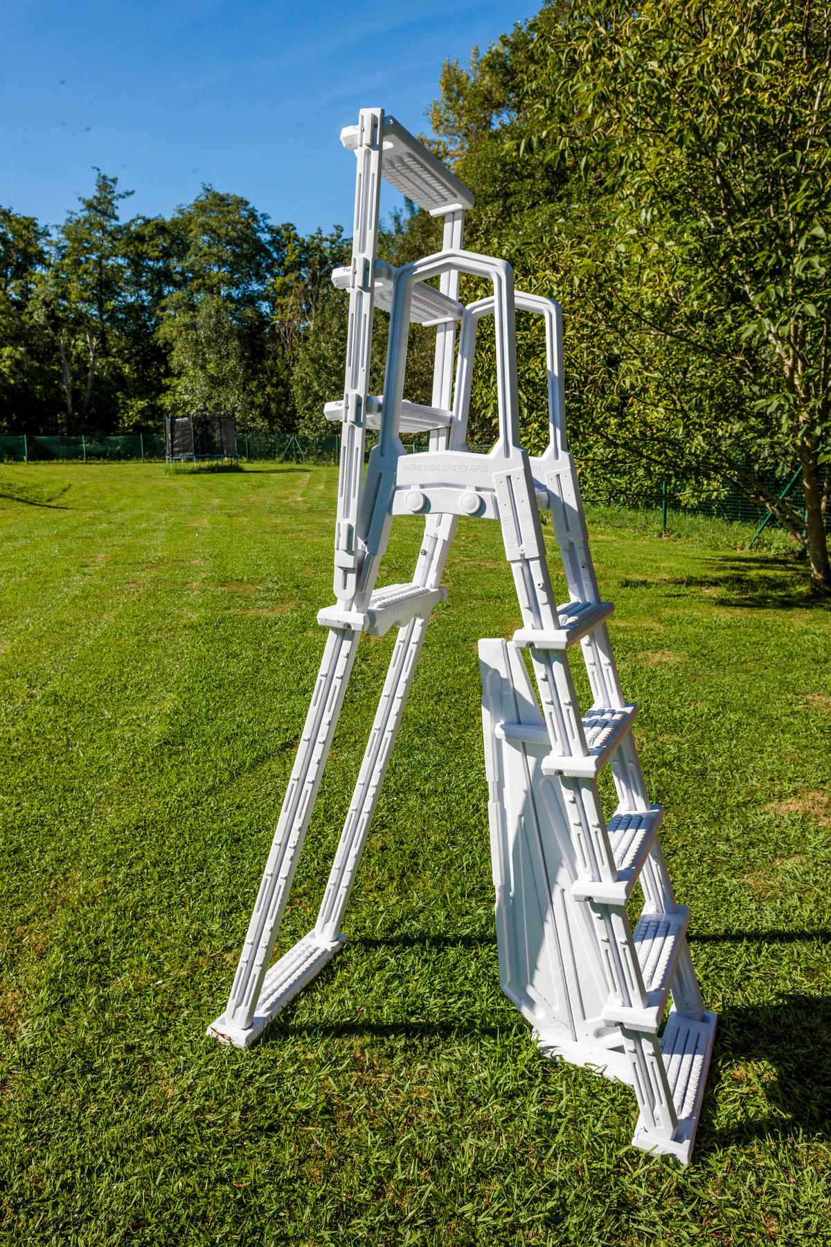 POOLLEITER 2024  - Weiß, KONVENTIONELL, Kunststoff (65/196/109cm) - Gre