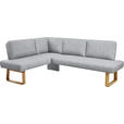 ECKBANK 174/280 cm  in Eichefarben, Hellgrau  - Eichefarben/Hellgrau, Design, Holz/Textil (174/280cm) - Dieter Knoll
