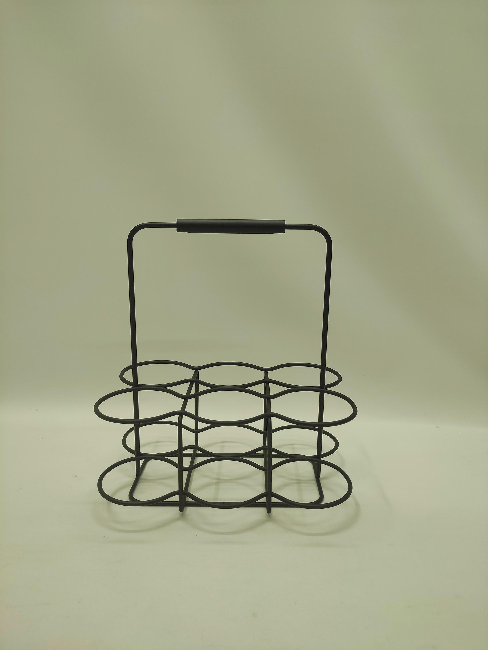 FLASCHENTRÄGER - Schwarz, Basics, Metall (30,5/21/34cm) - Justinus