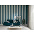 VLIESTAPETE 10,05 m - Petrol/Creme, Design, Textil (53/1005cm)