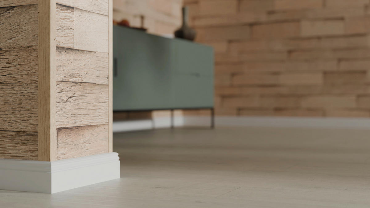 Winkelleiste Eiche - Eichefarben, Design, Naturmaterialien (240/2.2/4.5cm) - Egger Holzwerkstoffe