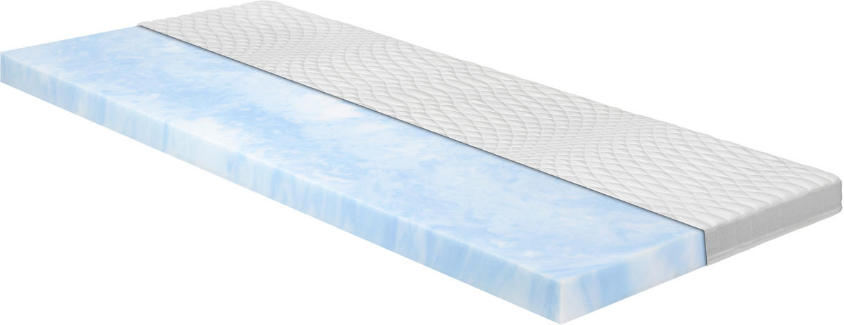TOPPER 90/200 cm Höhe ca. 10 cm  - Weiß, Basics, Textil (90/200cm) - Novel