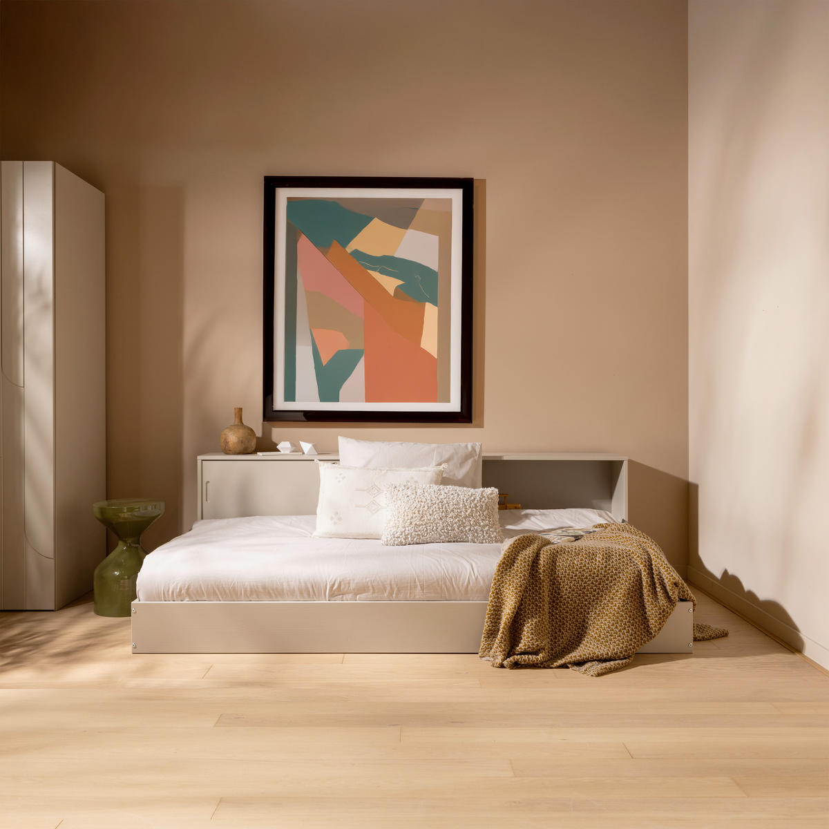 BODENBETT. 90/200 cm  in Grau  - Grau, Basics, Holz (90/200cm) - MID.YOU