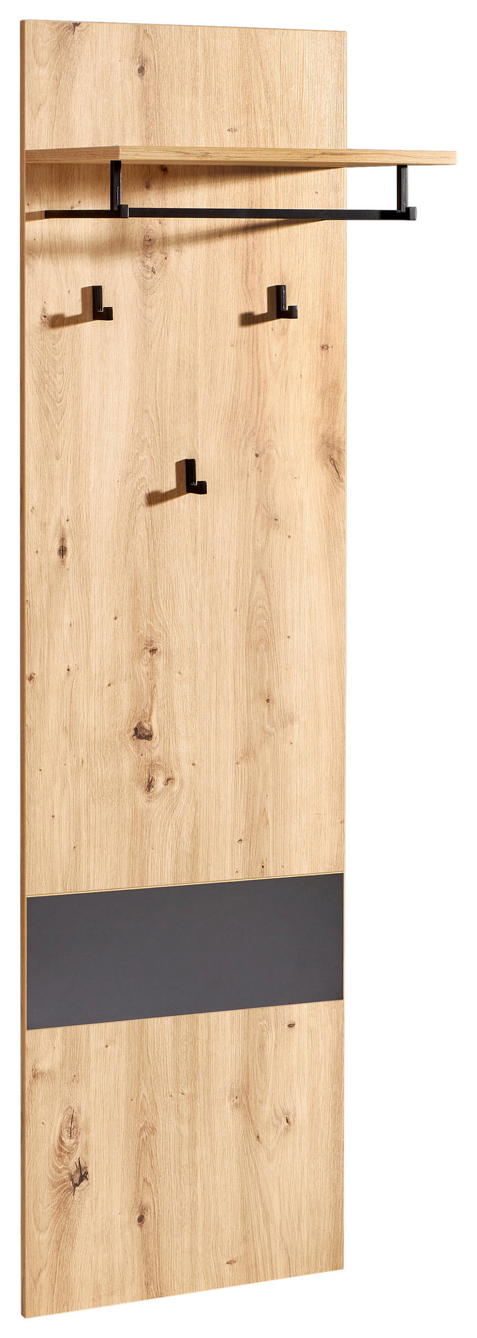 GARDEROBE 4-teilig  in 180/198/38 cm  - Anthrazit/Eiche Artisan, KONVENTIONELL, Holzwerkstoff (180/198/38cm) - Carryhome