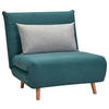 SCHLAFSESSEL Webstoff Blau, Grau    - Blau/Naturfarben, MODERN, Holz/Kunststoff (77/84/91cm) - Livetastic