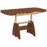 COUCHTISCH Kernnussbaum furniert Nussbaumfarben - Nussbaumfarben, KONVENTIONELL, Metall (90(130,5/65/56-75cm) - Venda