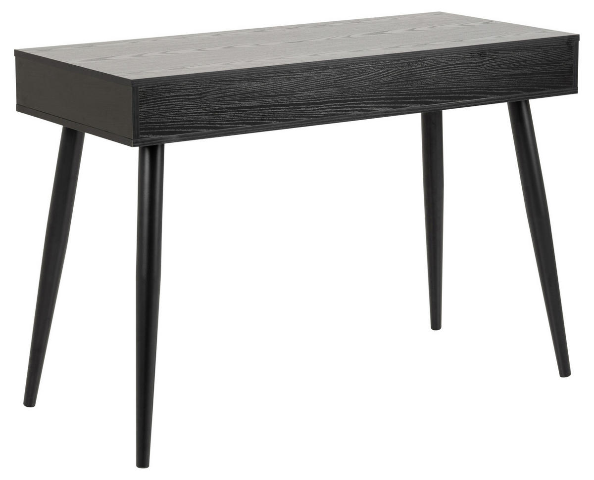 SCHREIBTISCH 110/50/77,1 cm  in Schwarz, Eschefarben  - Eschefarben/Schwarz, MODERN, Holzwerkstoff/Metall (110/50/77,1cm) - MID.YOU