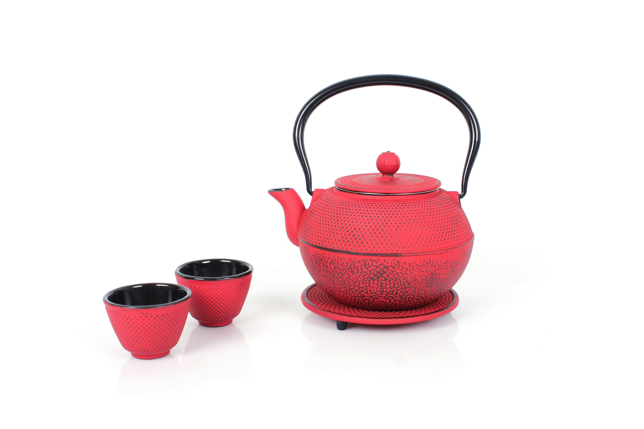 TEEKANNENSET  - Rot, Basics, Metall (1100ml) - Echtwerk