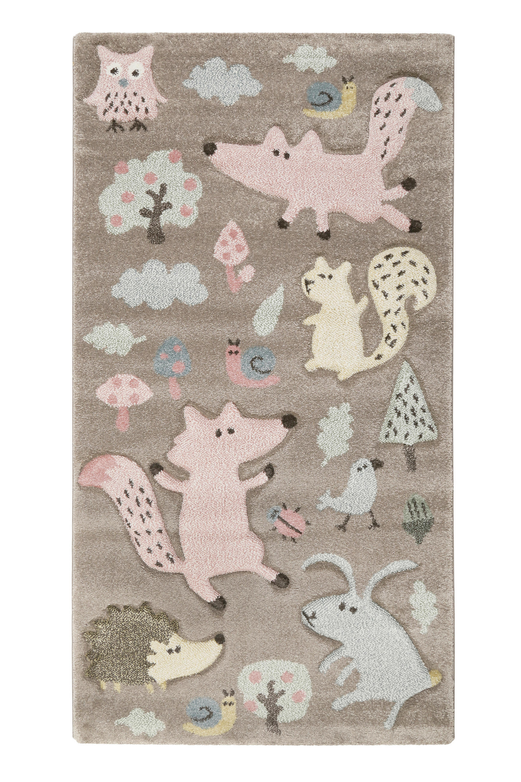 KINDERTEPPICH 133/200 cm Forest Tier  - Taupe, Trend, Textil (133/200cm) - Sigikid