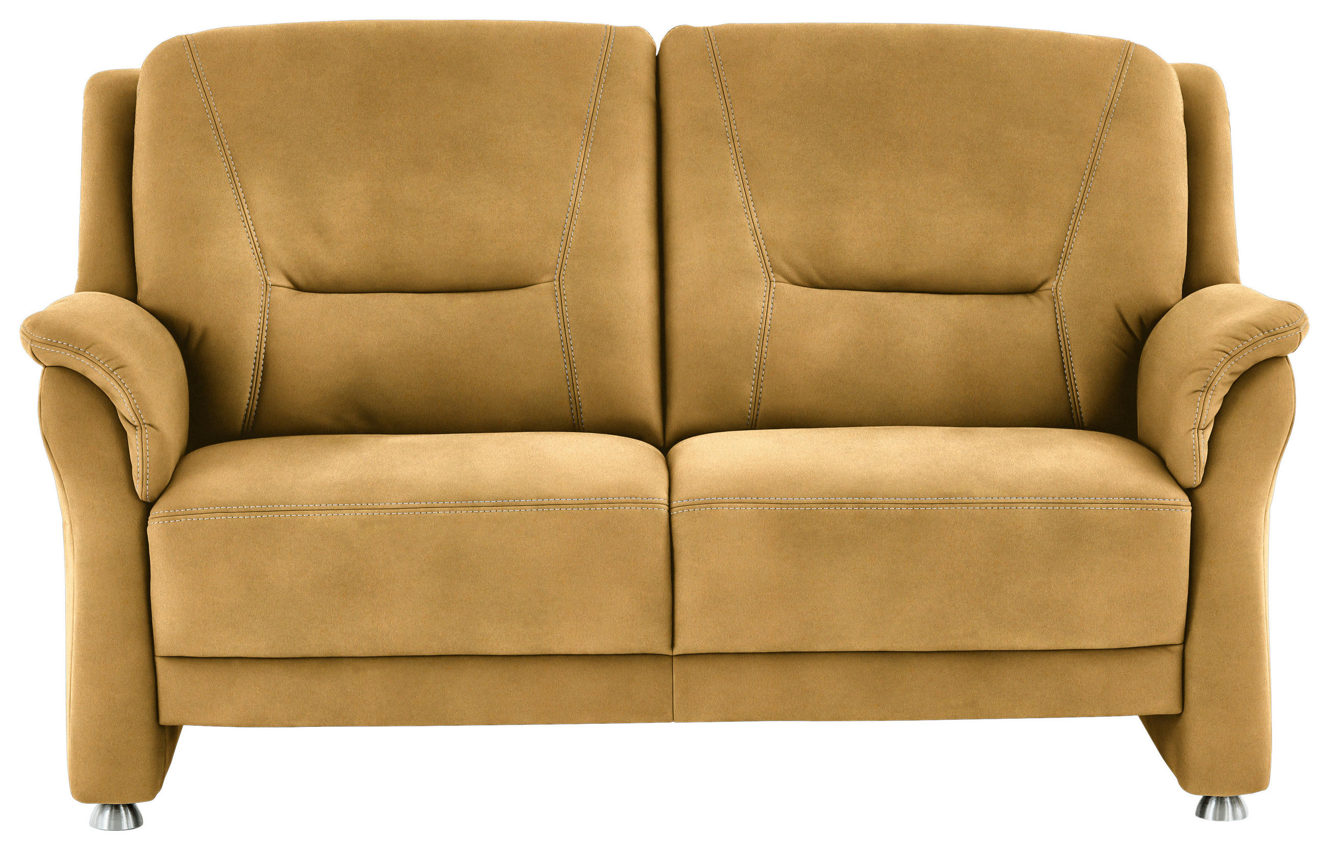 2,5-SITZER in Mikrofaser Gelb  - Gelb/Beige, Konventionell, Textil/Metall (172/100/89cm) - Beldomo Comfort