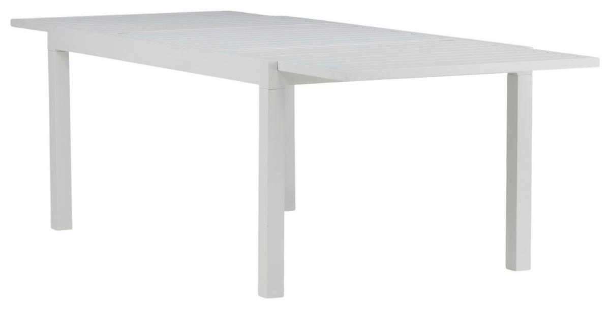GARTENTISCH Metall Weiß rechteckig  - Weiß, KONVENTIONELL, Metall (160/100/75cm) - Gardenson