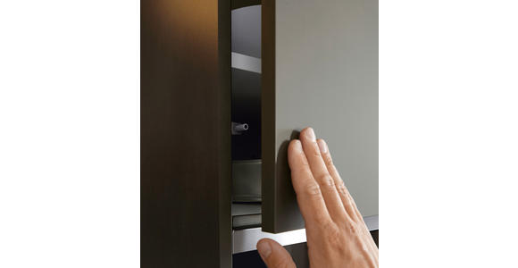 EINBAUKÜCHE   - Eichefarben/Grau, Design, Holzwerkstoff - Novel