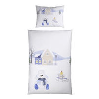 DETSKÁ POSTEĽNÁ BIELIZEŇ 100/135 cm  - modrá/biela, Trend, textil (100/135cm) - Patinio