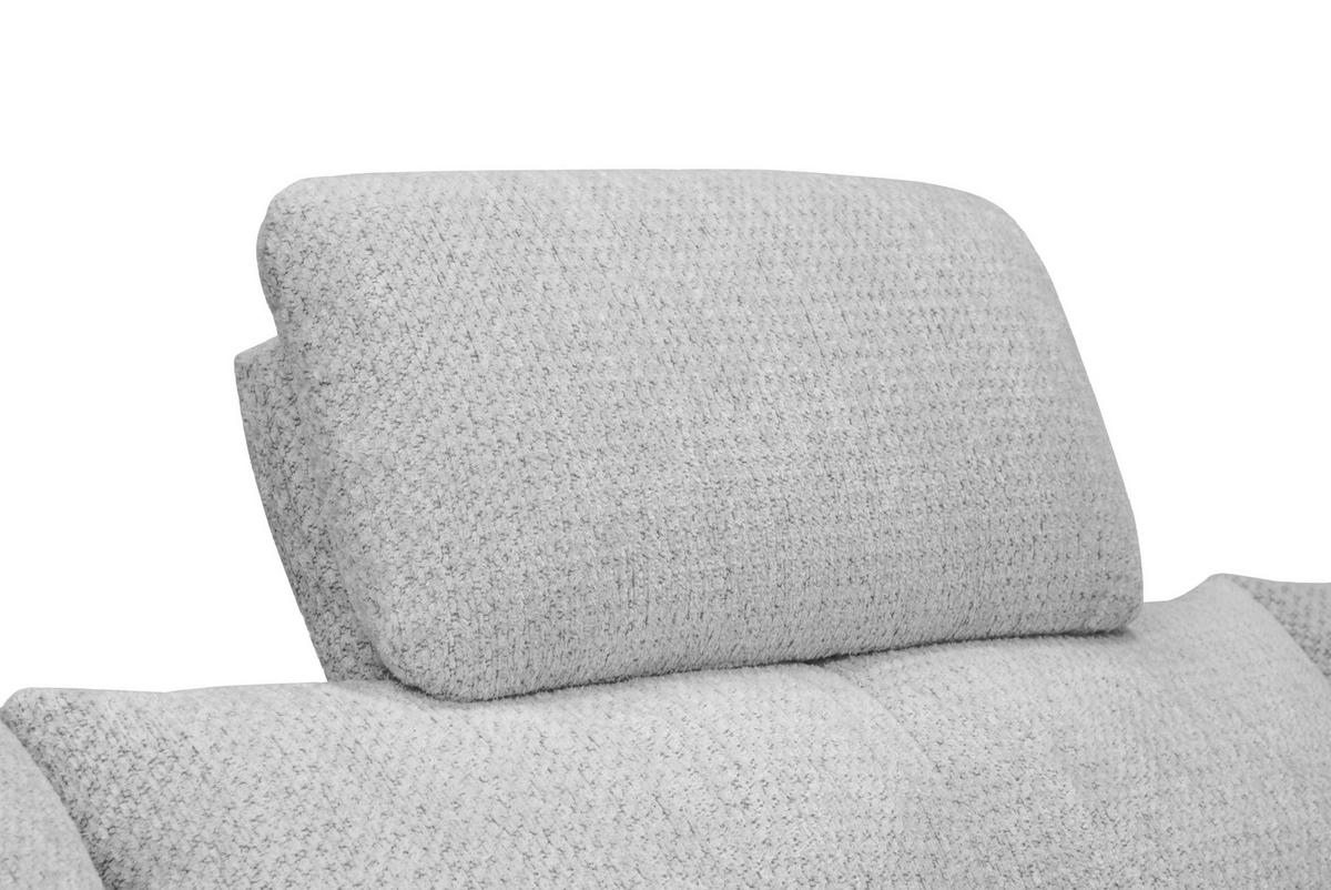 KOPFSTÜTZE - Hellgrau, KONVENTIONELL, Textil (55/28/18cm) - Hom`in