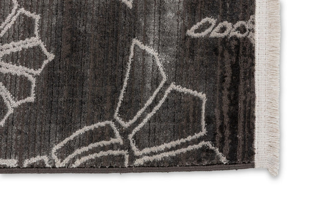 WEBTEPPICH 140/200 cm New Cornflower Anthrazit rechteckig  - Anthrazit, KONVENTIONELL, Textil (140/200cm) - Joop!