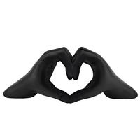 UKRASNO SRCE - crna, Lajfstajl, plastika (27,5/9,5/10cm) - Ambia Home