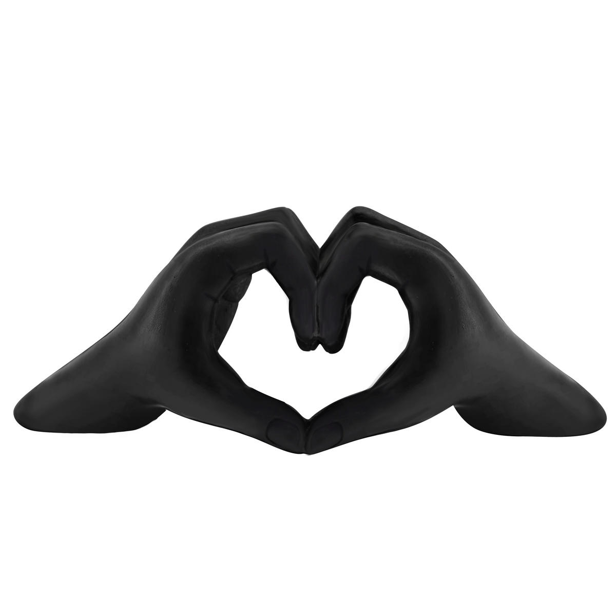 UKRASNO SRCE - crna, Lajfstajl, plastika (27,5/9,5/10cm) - Ambia Home