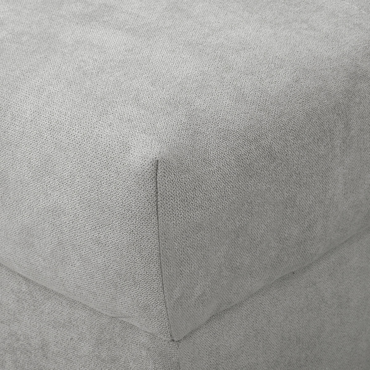 ECKSOFA Ariella in Mikrofaser Grau  231/161 cm  - Naturfarben/Grau, Design, Holz/Textil (231/161cm) - Livetastic