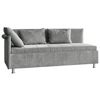 POLSTERLIEGE Flachgewebe Grau  - Weiss/Hellgrau, Konventionell, Holz/Holzwerkstoff (90/200cm) - Beldomo Style