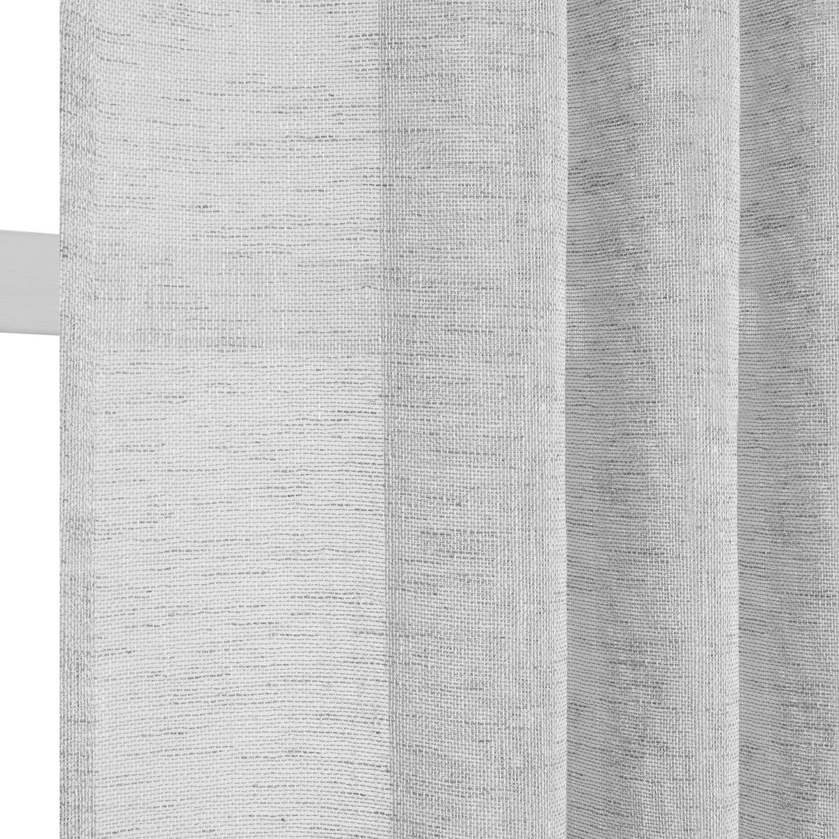 FERTIGVORHANG transparent  - Grau, Basics, Textil (140/240cm)