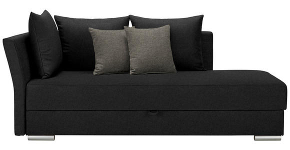 LIEGE in Webstoff Graphitfarben - Chromfarben/Graphitfarben, Design, Kunststoff/Textil (220/93/100cm) - Xora