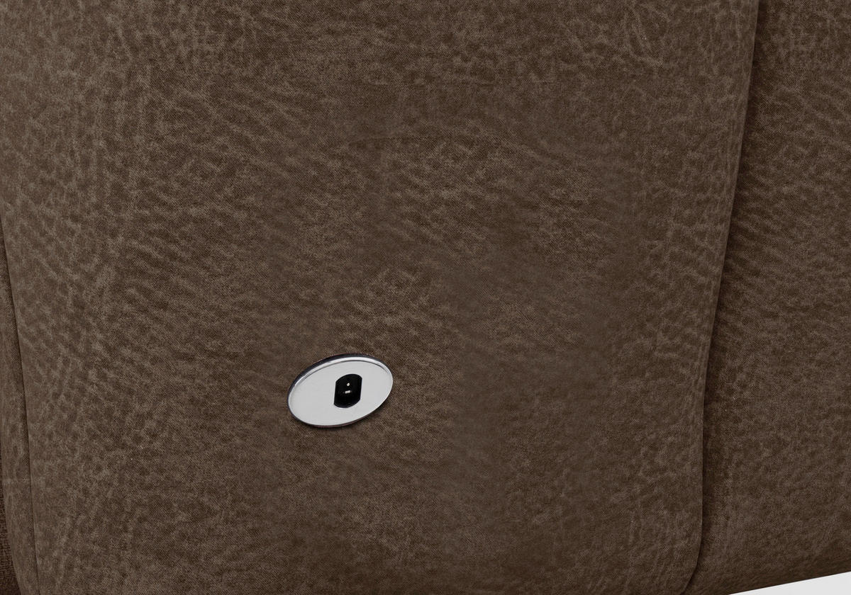 RELAXSESSEL in Textil Braun  - Schwarz/Braun, Basics, Kunststoff/Textil (76/119/84cm) - Sit & More