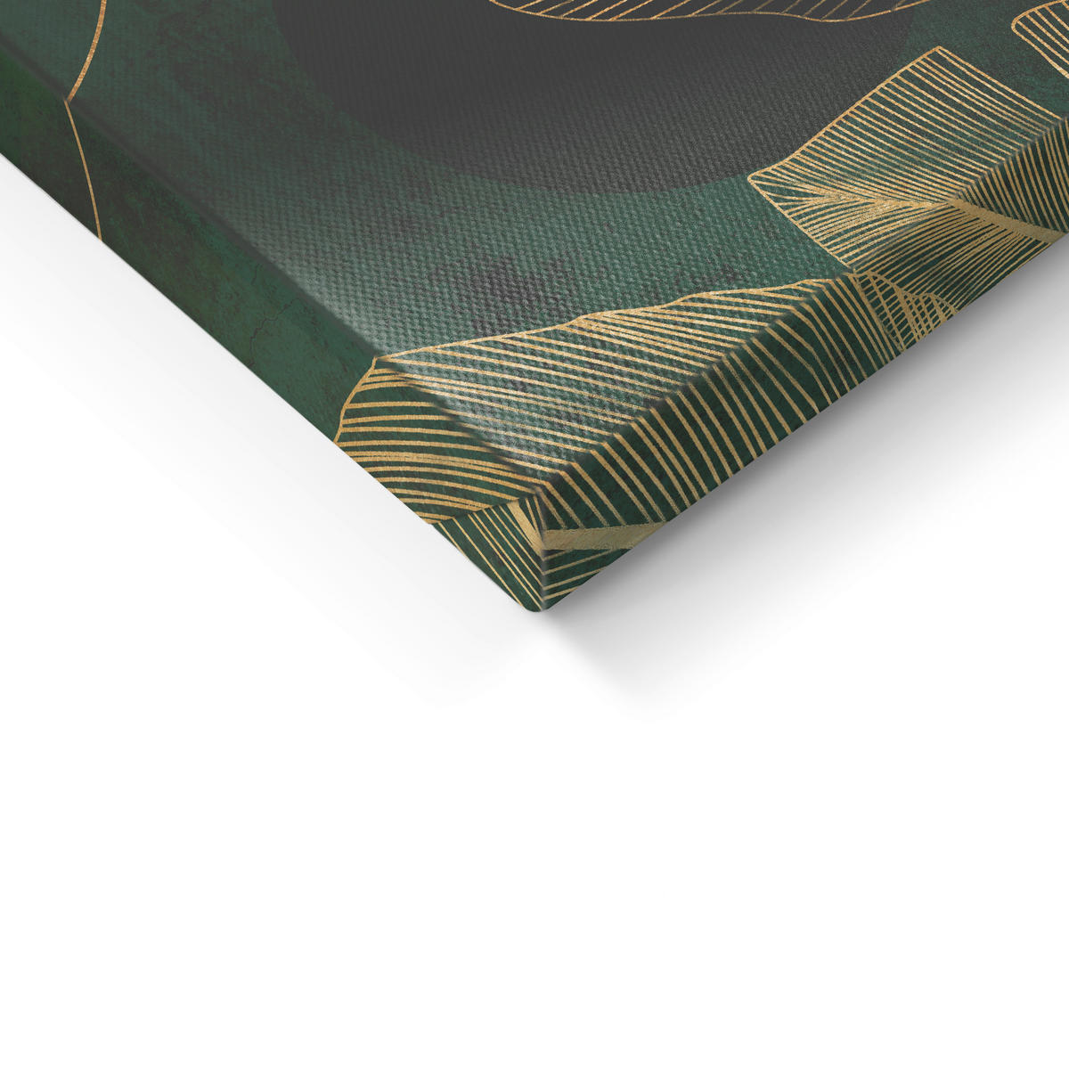 BILDERSET 3x32/32 cm  - Dunkelgrün/Goldfarben, Basics, Holz/Textil (3x32/32cm)