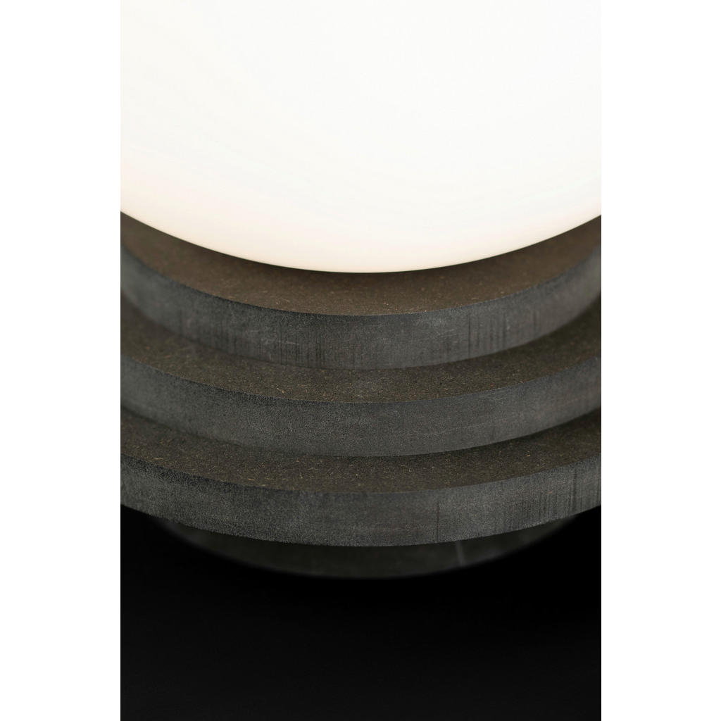 Thumbnail - Markslöjd Tischleuchte Amfi, Dunkelgrau, Holz, Glas, Kiefer, oval,oval, 28 cm, Wippschalter, Lampen & Leuchten, Innenbel...