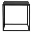 BEISTELLTISCH 40/40/40 cm Schwarz quadratisch  - Schwarz, Design, Metall (40/40/40cm) - Johann Jakob