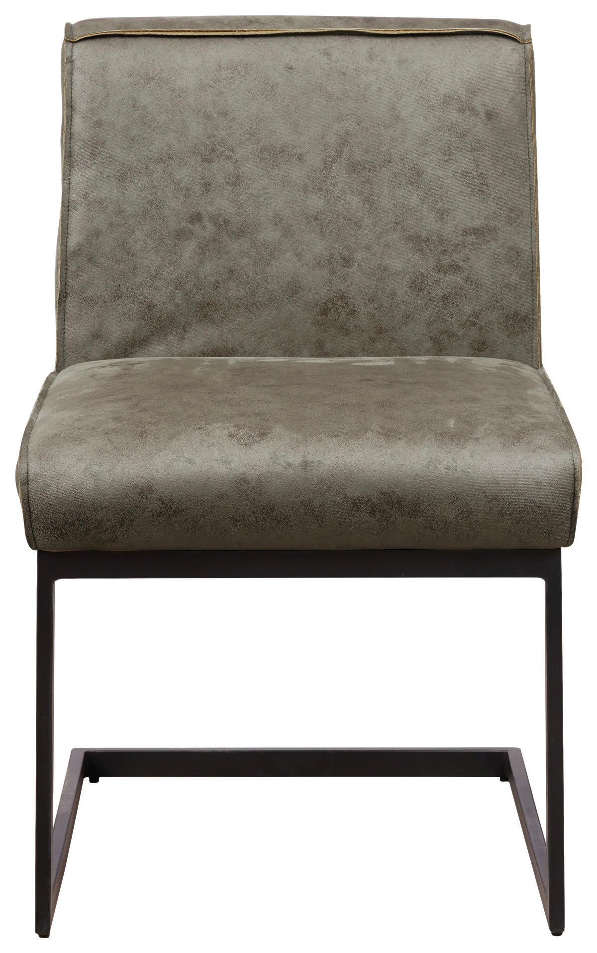SADA STOL. S PRUŽ. PODNOŽÍM, mikrovlákno, tmavozelená - čierna/tmavozelená, Konventionell, kov/textil (53/81/61cm) - MID.YOU