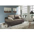 SCHLAFSOFA Braun, Hellbraun - Hellbraun/Chromfarben, Design, Textil/Metall (195/96/82cm) - NOVEL