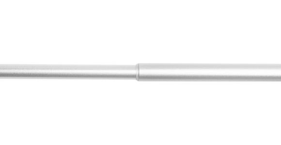 VORHANGSTANGENSET 120-210 cm  - Grau Hochglanz, Basics, Metall (120-210cm) - Homeware