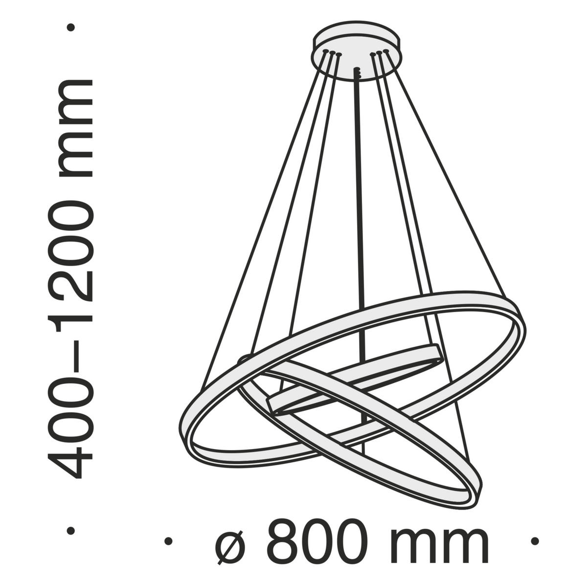 PENDELLAMPA 80/100/120 cm  - svart, Basics, metall (80/100/120cm) - MAYTONI