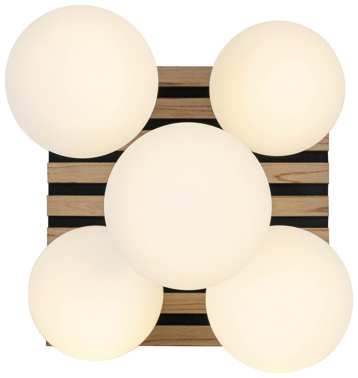 HÄNGELEUCHTE 38/39/59 cm   - Eichefarben/Schwarz, Trend, Glas/Holzwerkstoff (38/39/59cm) - Collet's Monde