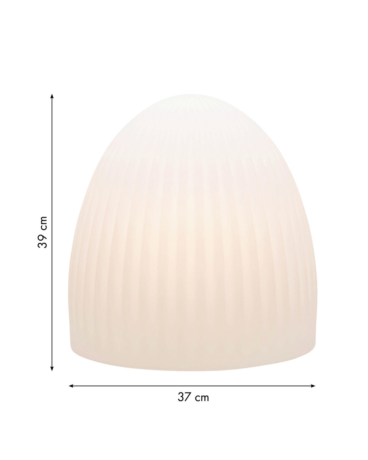 LED-DEKORATIONSLAMPA 37/39 cm   - vit, Basics, plast (37/39cm)