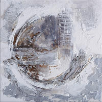 MALBA NA PLÁTNĚ, krajina a příroda, 60/60/3,5 cm - vícebarevná, Basics, dřevo (60/60/3,5cm)