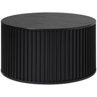 SOFFBORD i trämaterial 85/85/45 cm  - svart, Trend, trämaterial/trä (85/85/45cm) - Novel