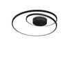 LED-DECKENLEUCHTE 60/18 cm   - Schwarz, Design, Kunststoff/Metall (60/18cm) - Ideal Lux