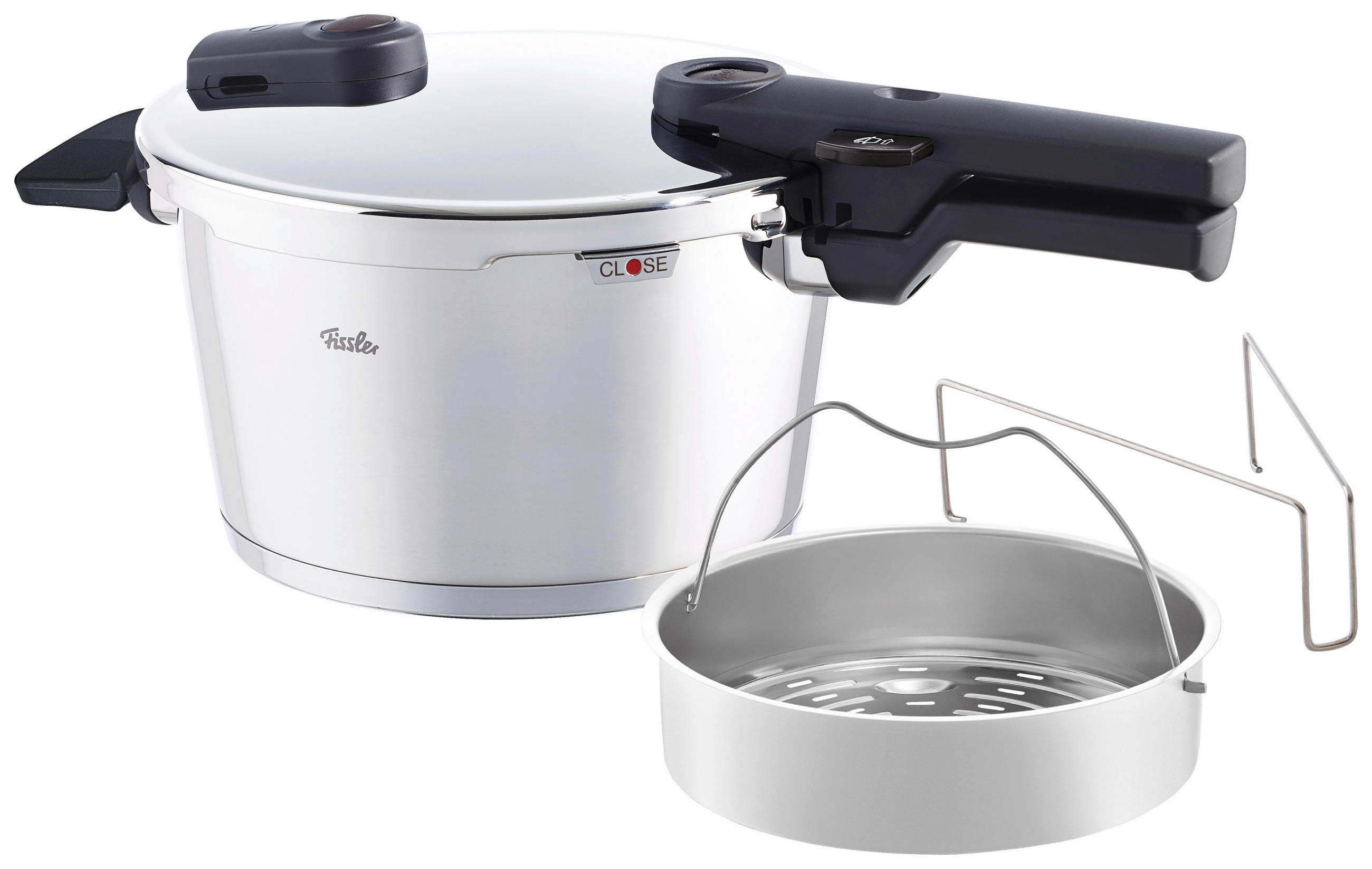 SCHNELLKOCHTOPF Vitaquick® 4,5 L  - Silberfarben, Basics, Metall (22cm) - Fissler