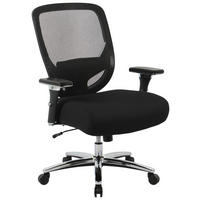 FORGÓSZÉK  feszített neccháló fekete, krómszínű  - krómszínű/fekete, Konventionell, műanyag/textil (74/102/111.5/73cm) - Venda